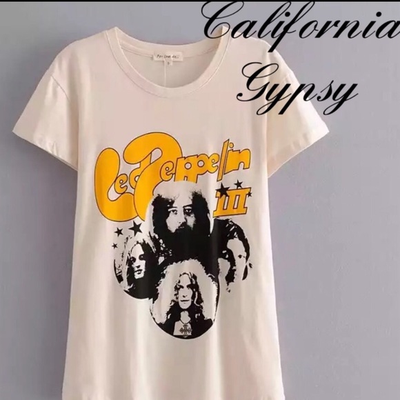 Led Zeppelin Retro Music Band Tshirt - Picture 4 of 13